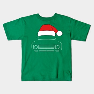 IH Scout classic truck Christmas hat edition white Kids T-Shirt